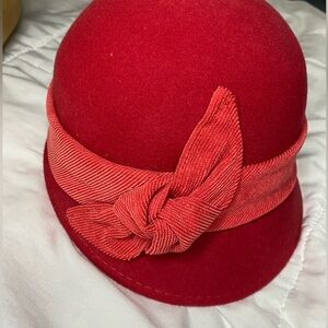 Nine West Red Hat